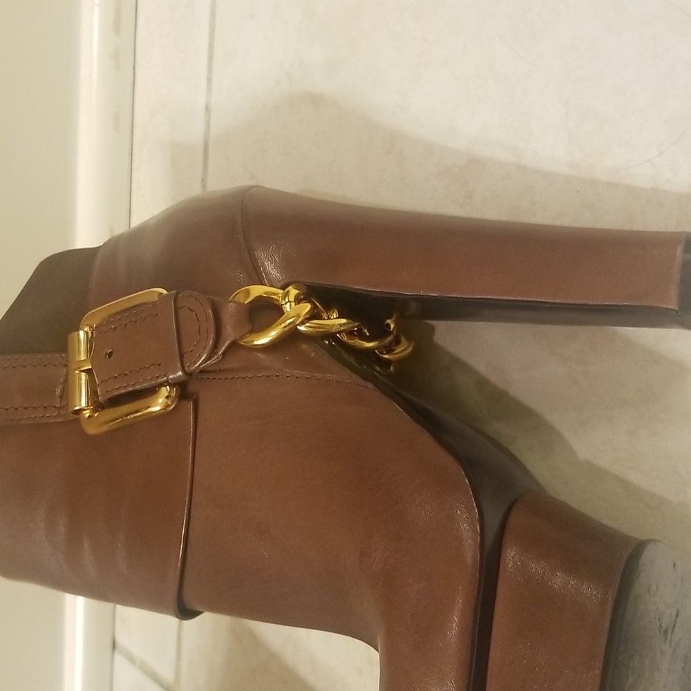 Donald J Pliner brown boots size 6.5M EUC...high heel sexy boots - Picture 7 of 16